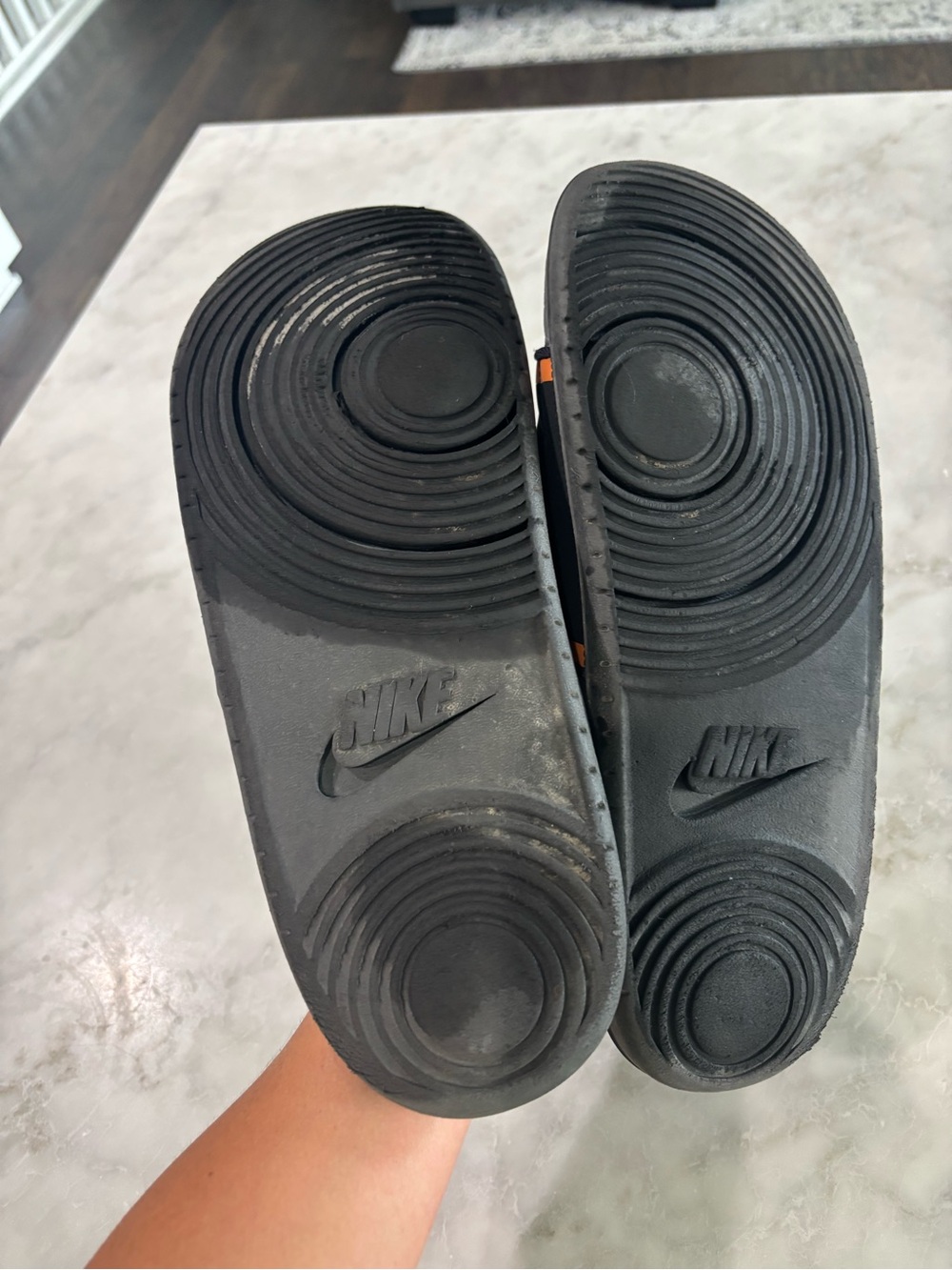Nike Texas Longhorns Black Burnt Orange Slide Sandals Mens 13 DD0550-001 - Picture 4 of 5